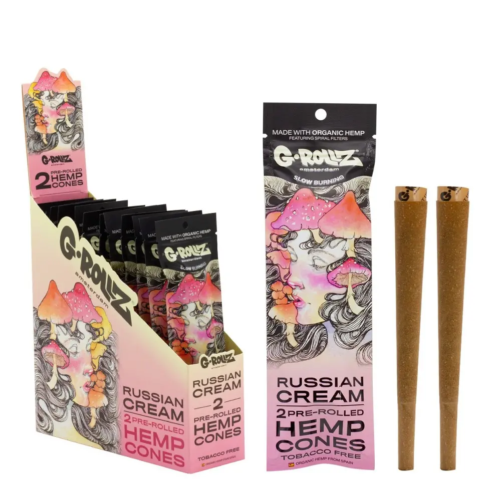 Wrapy Konopne G-Rollz Russian Cream Flavored - 2 szt.