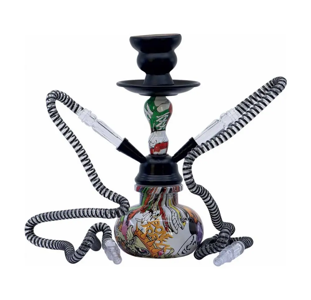 copy of Fajka wodna Shisha 1-wężowa Czacha Black 35 cm