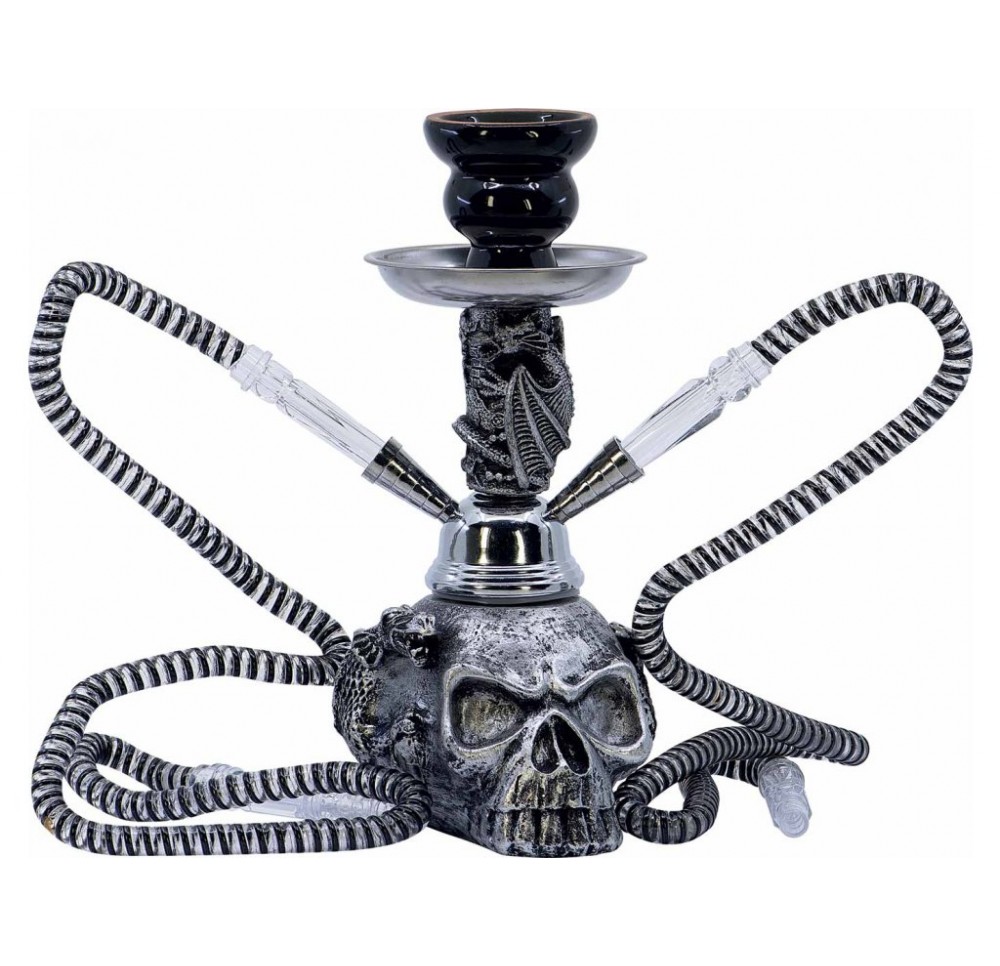 copy of Fajka wodna Shisha 1-wężowa Czacha Black 35 cm