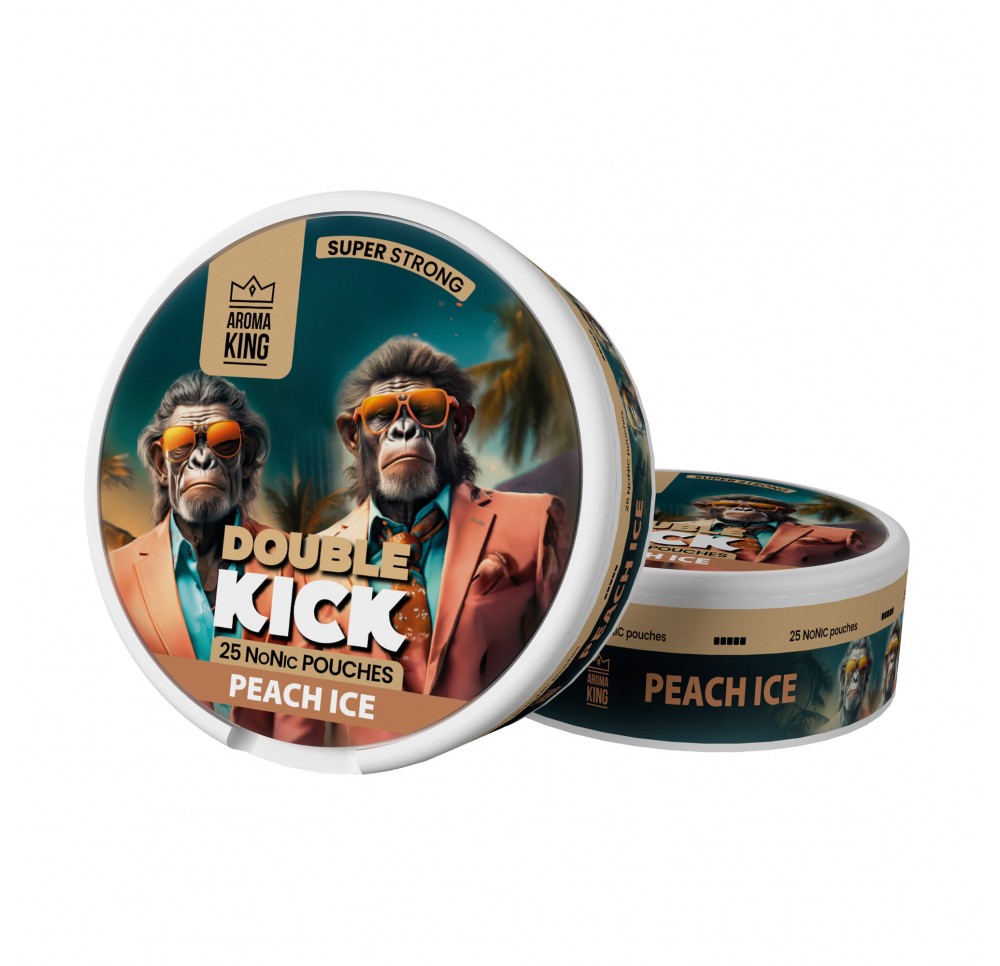 Aroma King - DOUBLE KICK NoNicotine 50mg/g - Peach Ice