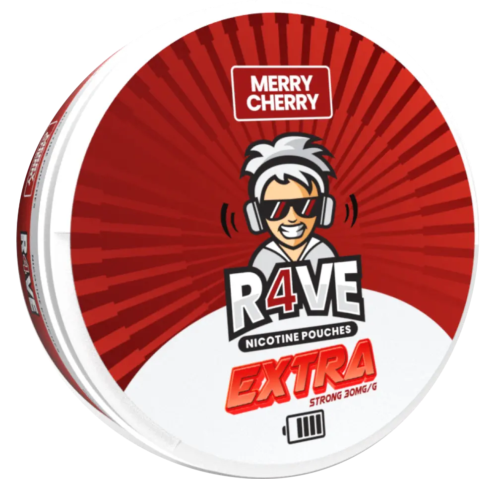 R4VE Nicotine Pouches MERRY CHERRY 30mg/g