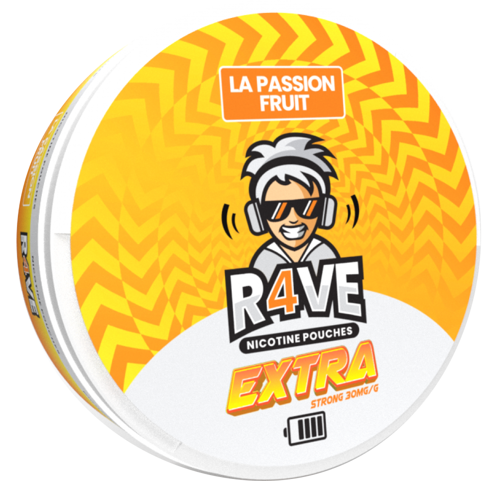 R4VE Nicotine Pouches LA PASSION FRUIT 30mg/g