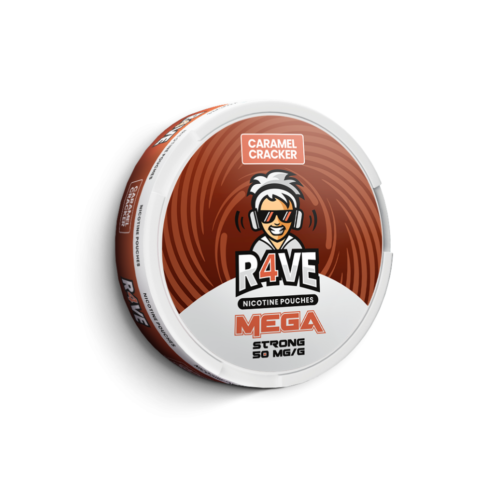 R4VE Nicotine Pouches Caramel Cracker 50mg/g