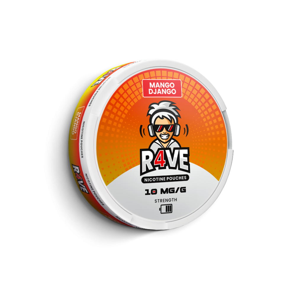 R4VE Nicotine Pouches Mango Django 10mg/g