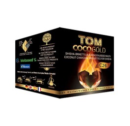 Węgiel kokosowy Tom Coco Gold 26mm 64 kostki 1kg
