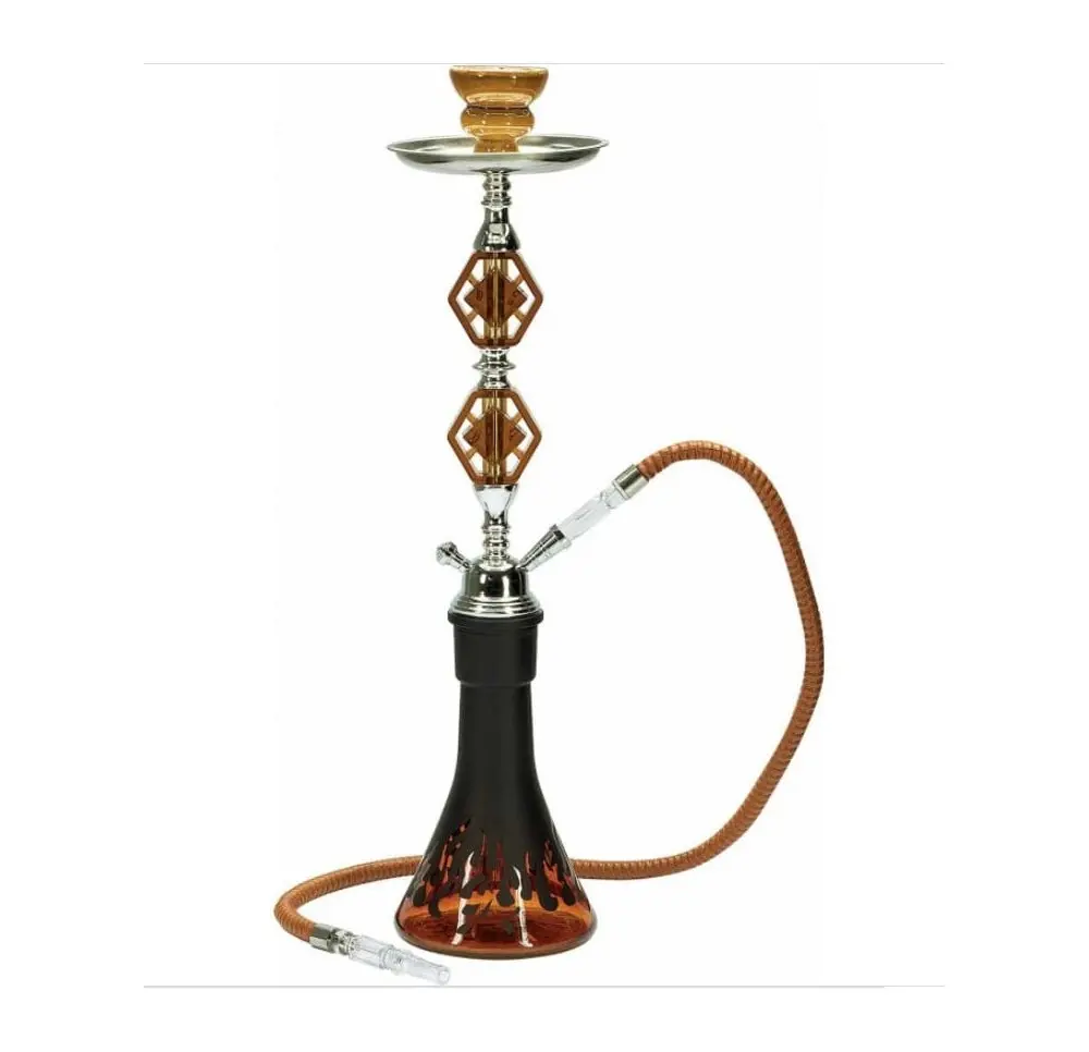 Fajka wodna Shisha 1-wężowa AMBER 56 cm