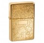 Tasman BRASS Floral Gold Lighter