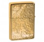 Tasman BRASS Floral Gold Lighter