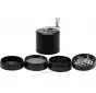 Black Metal Grinder 4-Part 5 cm with Crank