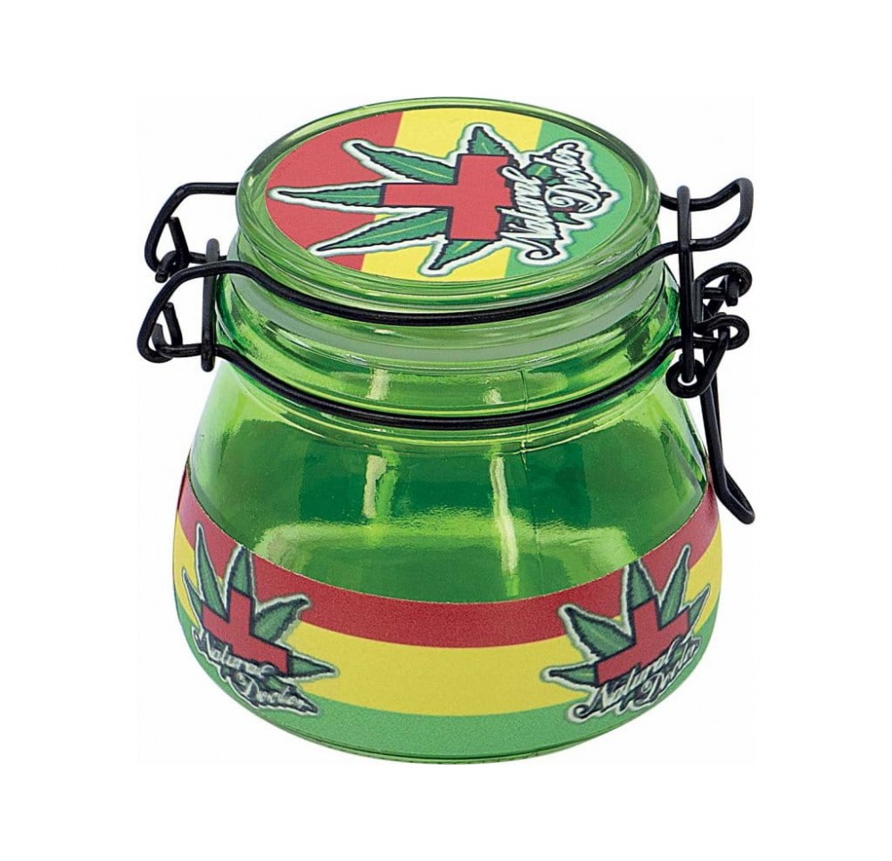 Glass Tobacco Container with Seal 7.5 cm