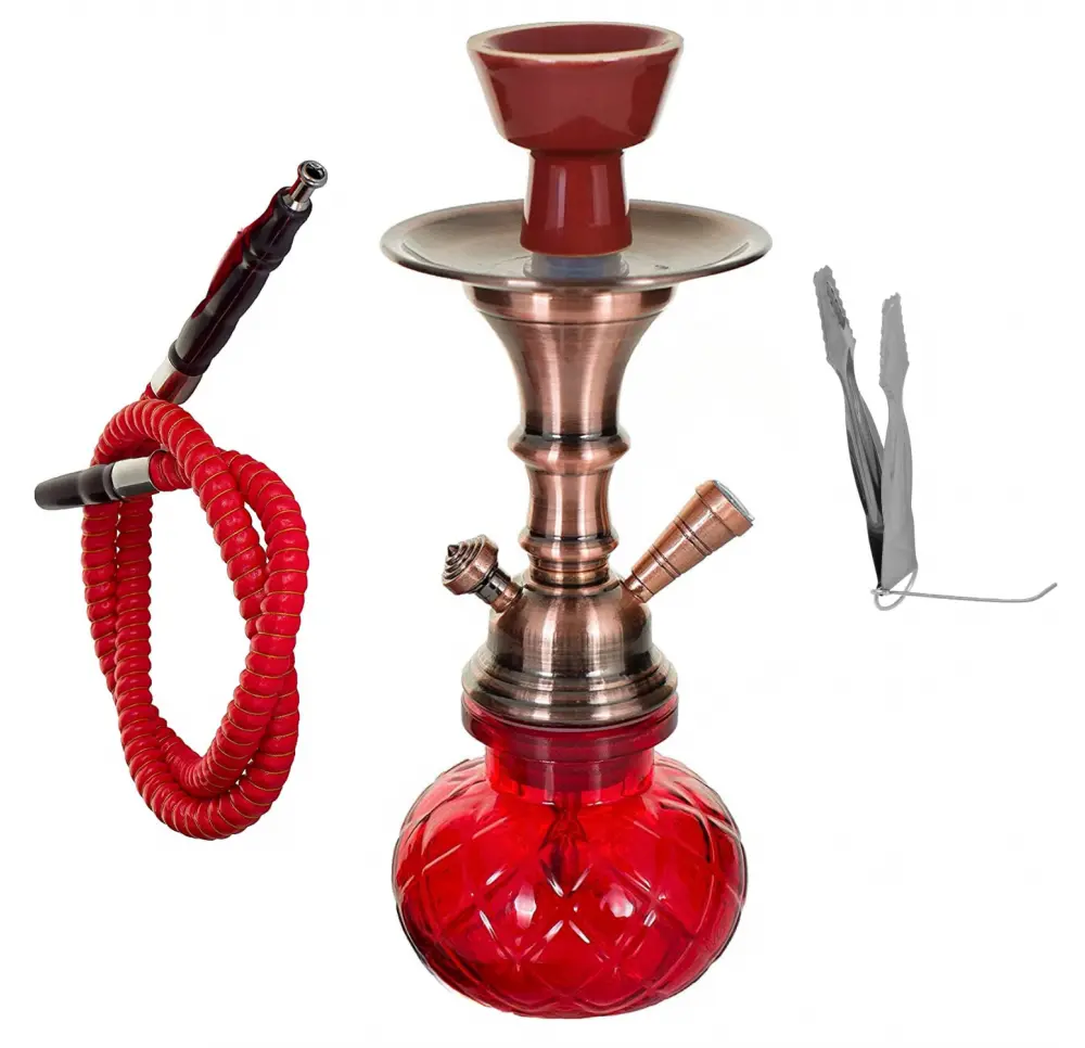 RED 28cm Single-Hose Water Pipe / Shisha