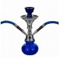 BLUE 28cm Dual-Hose Water Pipe / Shisha