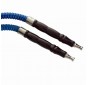 BLUE 28cm Dual-Hose Water Pipe / Shisha