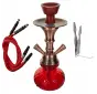 Fajka wodna / Shisha 2-wężowa czerwona - RED 28cm