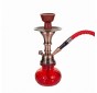 Fajka wodna / Shisha 1-wężowa czerwona - RED 28 cm ZESTAW