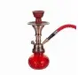 Fajka wodna / Shisha 1-wężowa czerwona - RED 28 cm ZESTAW