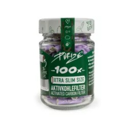 Filtry z Węglem Aktywnym Purize Xtra Slim Glass Lilac 100szt.