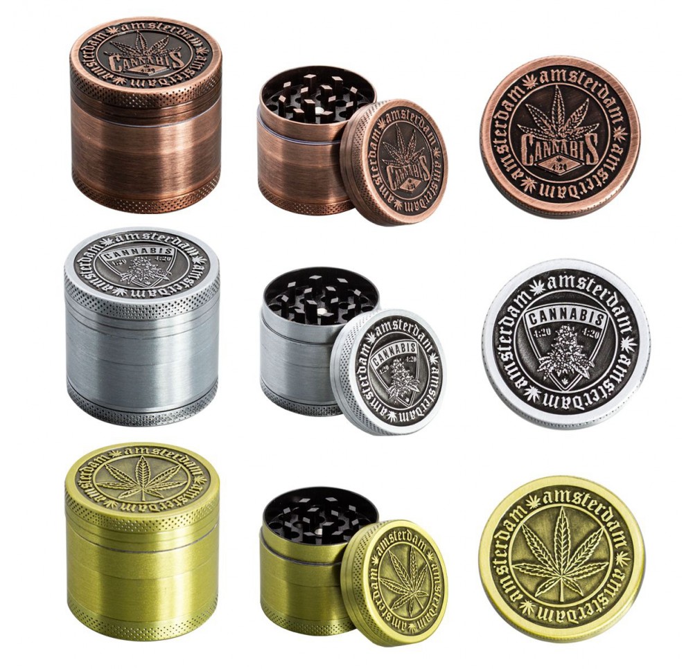 Amsterdam Green Metal Grinder 4-piece 40mm MIX