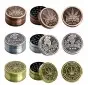 Amsterdam Leaf Metal Grinder 3-piece 50mm MIX