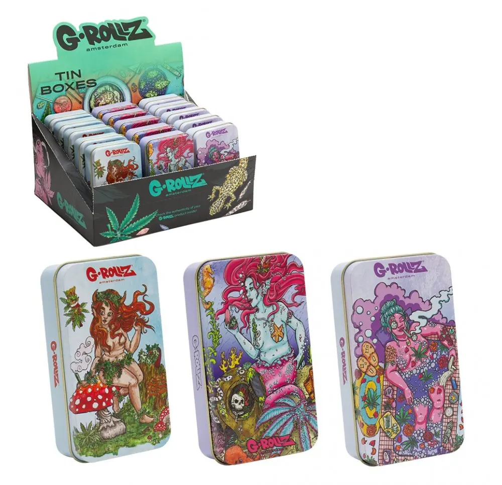 Pudełko Metalowe G-Rollz 11,5x6,5x2,8cm MIX wzorów