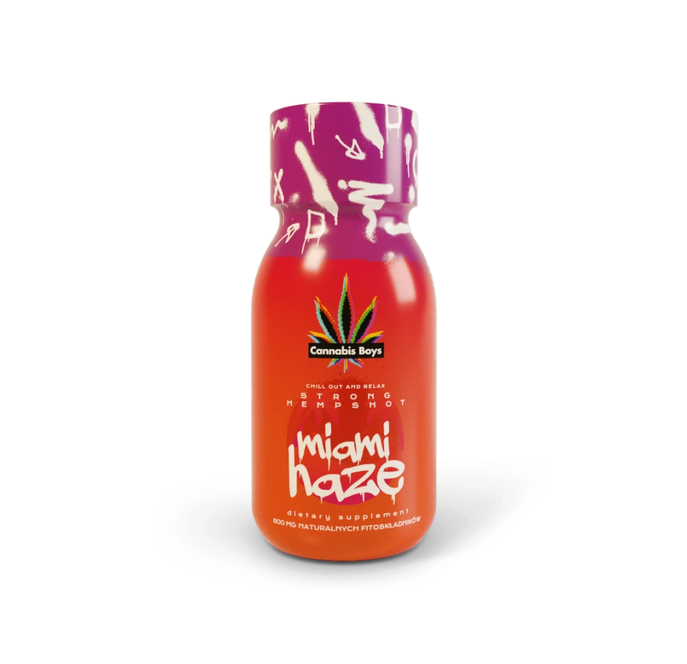 Szot Konopny Cannabis Boys HempShot Miami Haze 600mg - 100 ml