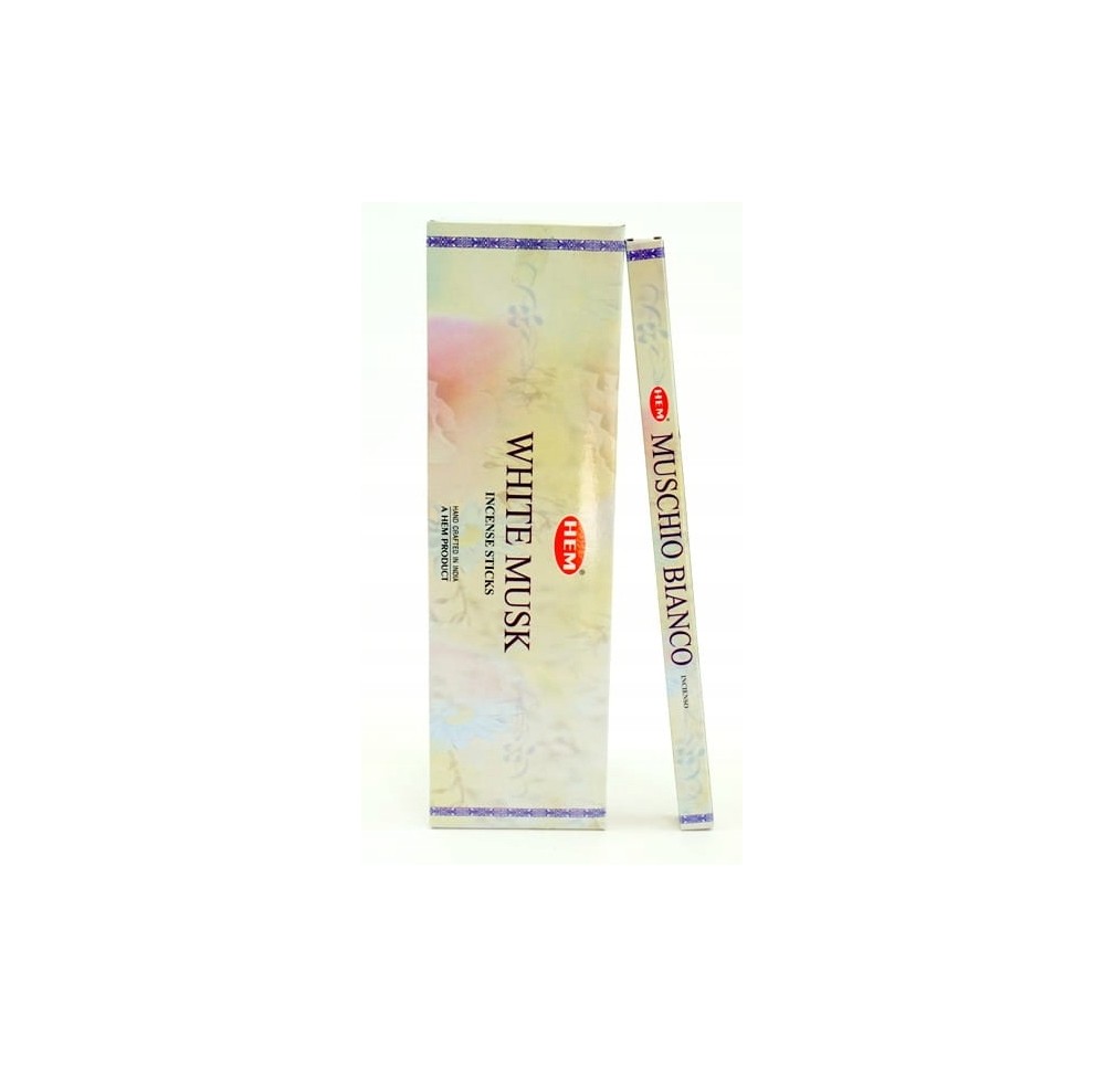 HEM White Musk Incense Sticks BOX 25 pcs