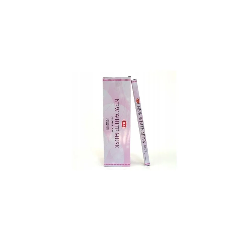 Kadzidełka zapachowe HEM new white musk BOX 25opak