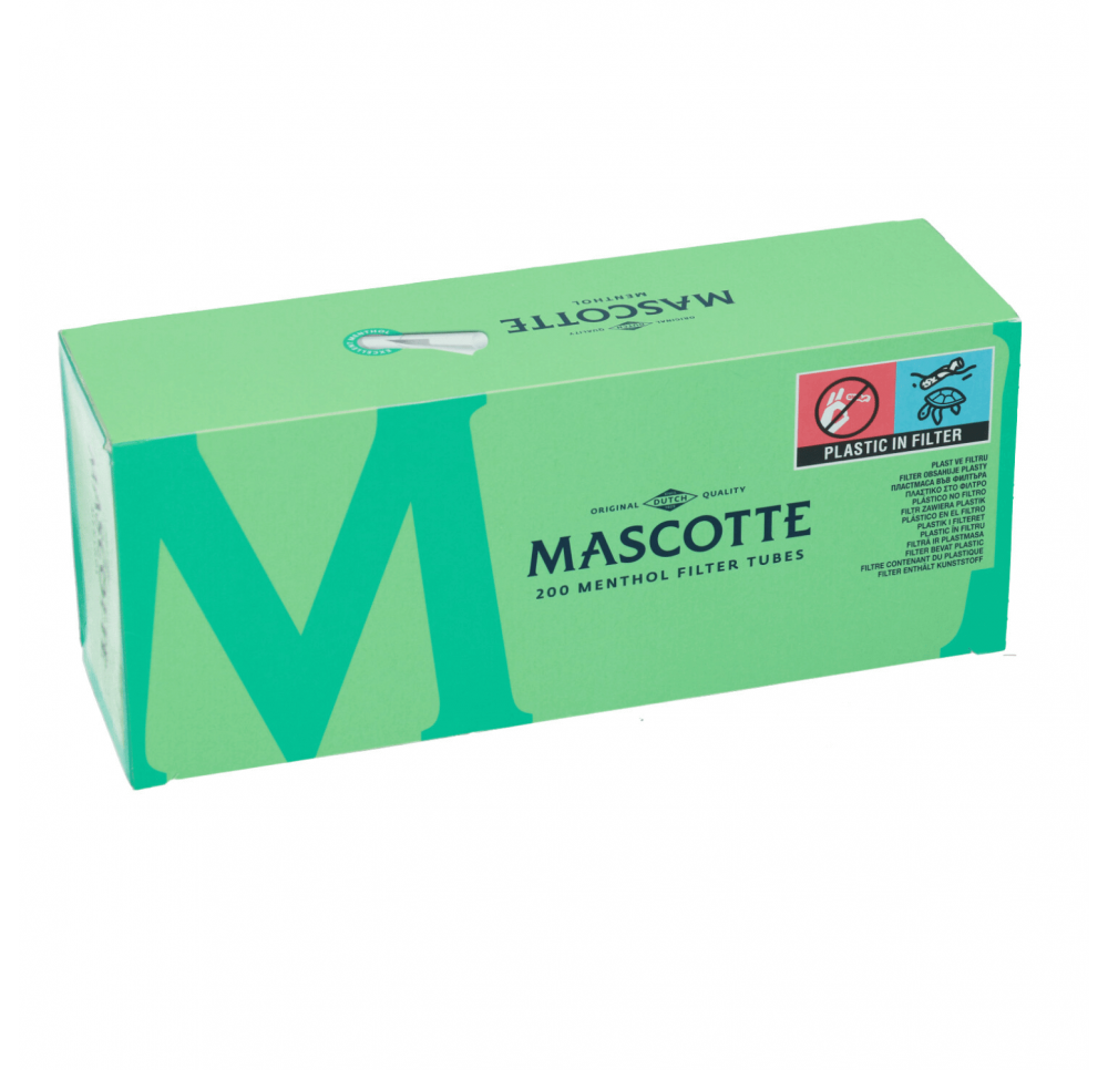 Mascotte Menthol Cigarette Tubes 200 pcs in Package