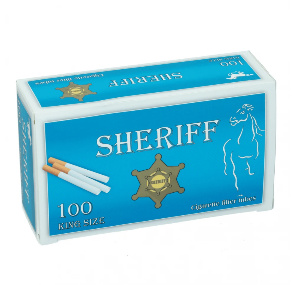 Sheriff Cigarette Tubes 100 pcs in Package