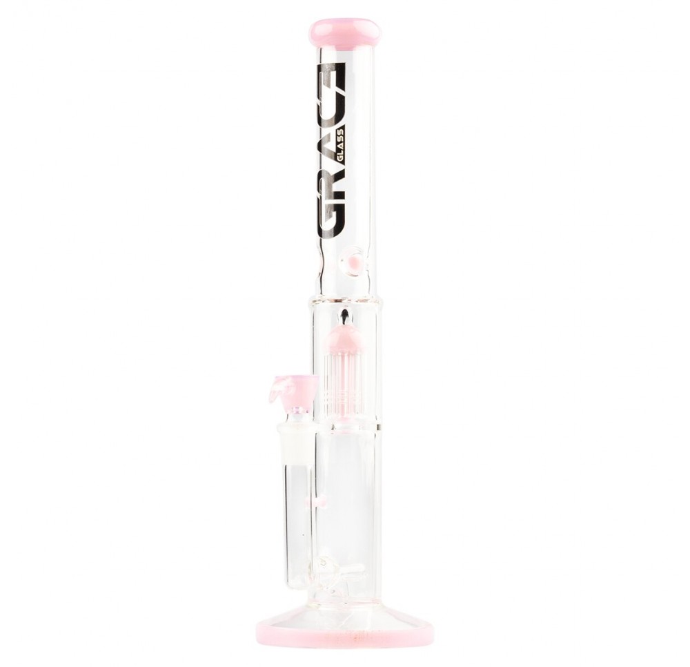 Grace Glass Limited Edition Pink Barrel Glass Bong 42 cm