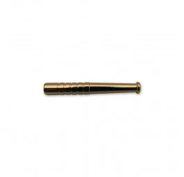 Aluminum Snuff Tube Baseball 59 mm - Gold