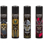 Clipper Flint Lighter - Ancient Skulls