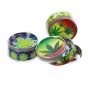 Metal Grinder RASTA WEED 3-Piece 6 cm