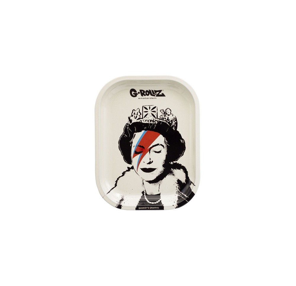 Metal Tray G-Rollz Banksy’s Graffiti Lizzie Stardust 14x18 cm