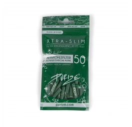 Filtry Purize z węglem aktywnym XTRA Slim Green 50 szt.