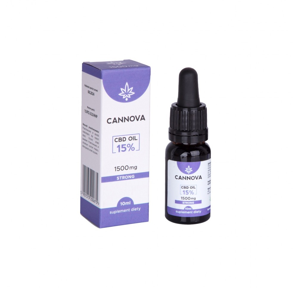 CANNOVA Natural CBD Oil 1500 mg - 15% - 10ml