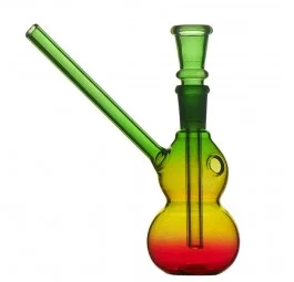 Mini Rasta Glass Bong 12.5cm