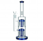 Double Tower Glass Bong 31 cm / 5 mm - Blue