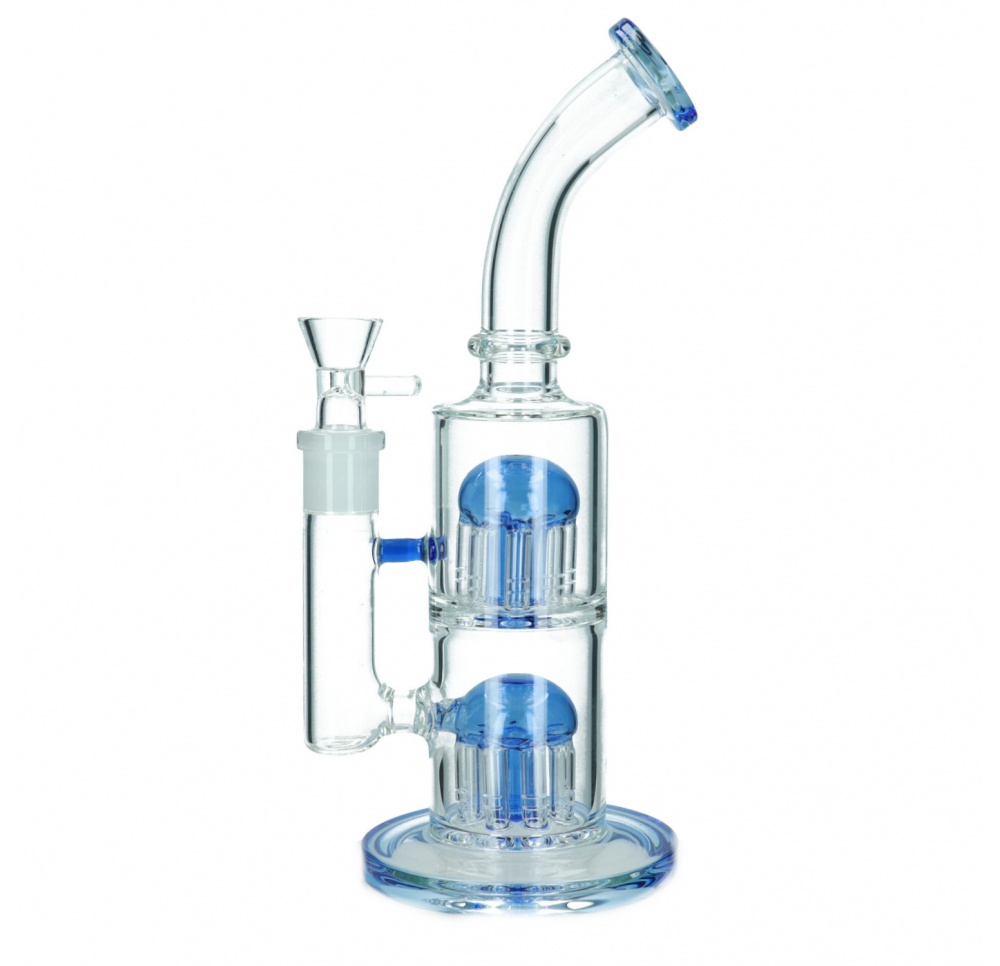 Conqueror Glass Bong 28 cm / 5 mm - Blue