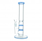 Double Filter Glass Bong 26 cm / 5 mm - Jade Blue