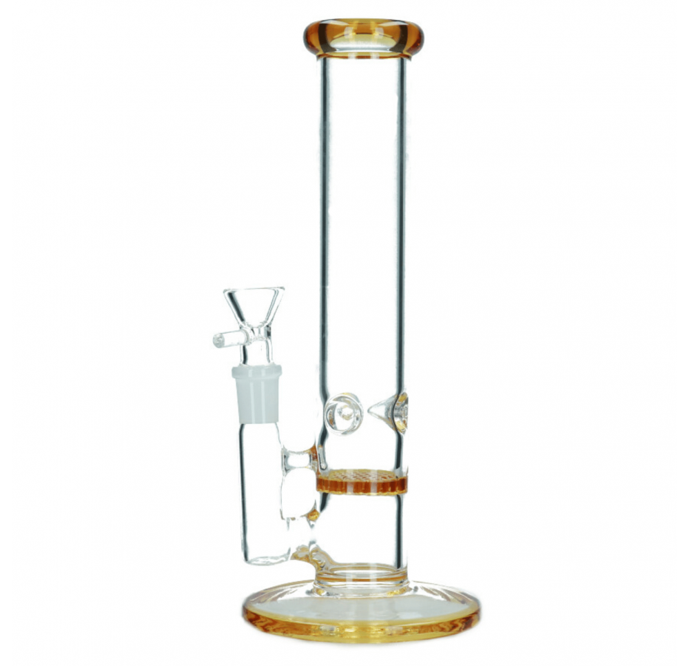 Percolator Glass Bong 23 cm / 5 mm - Amber