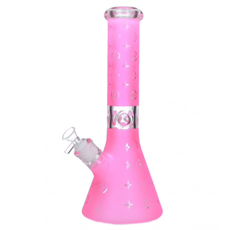 Matt Cover Glass Bong 32.5 cm / 7 mm - Pink