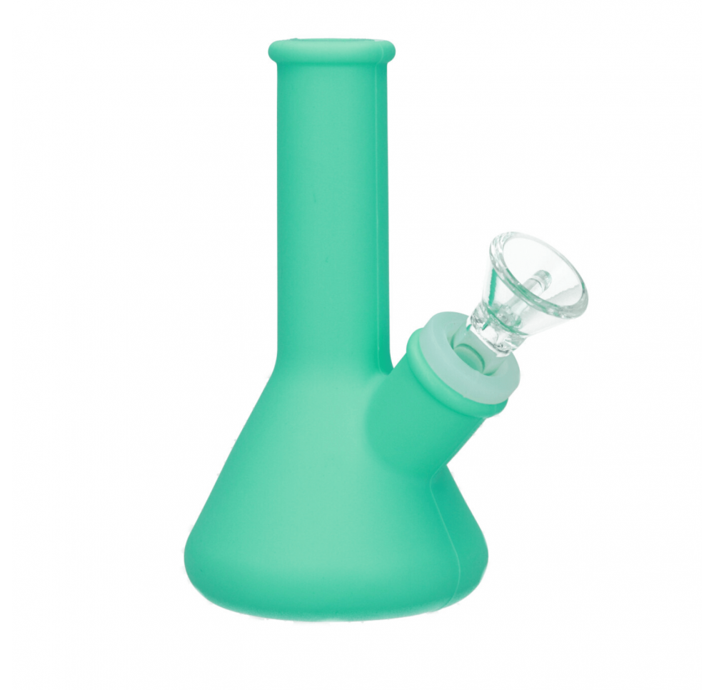 Full Matt Classic Silicone Bong 12.5 cm / 5 mm - Green