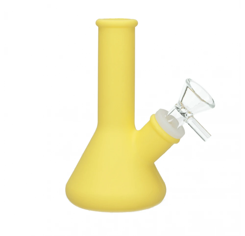 Full Matt Classic Silicone Bong 12.5 cm / 5 mm - Yellow