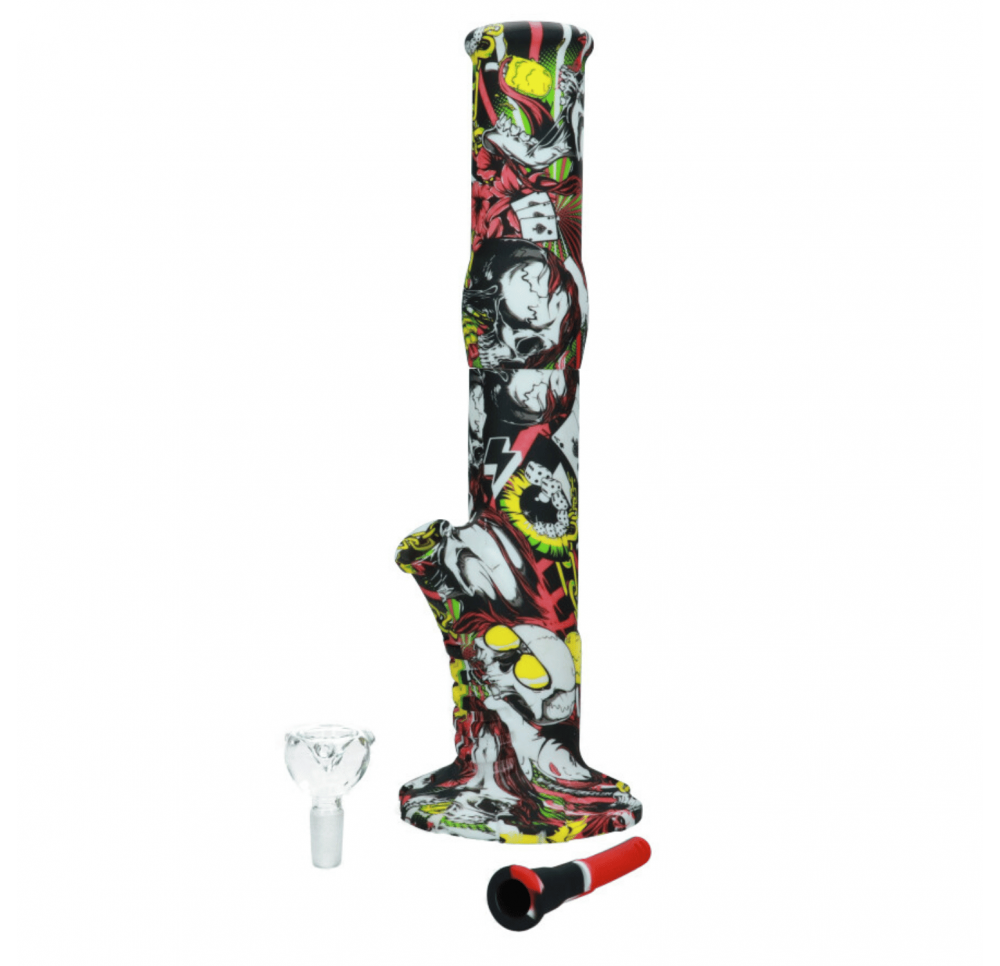 Skull Silicone Bong 36 cm - MIX Designs