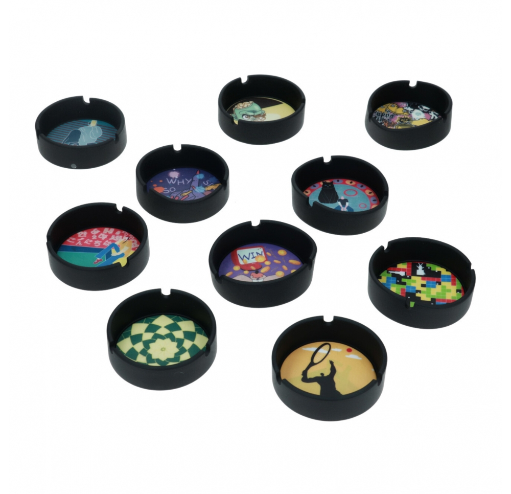 Krejzi Silicone Ashtray 8.7 cm - Mix Designs