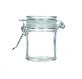 Glass Jar with Locking Lid 6 cm