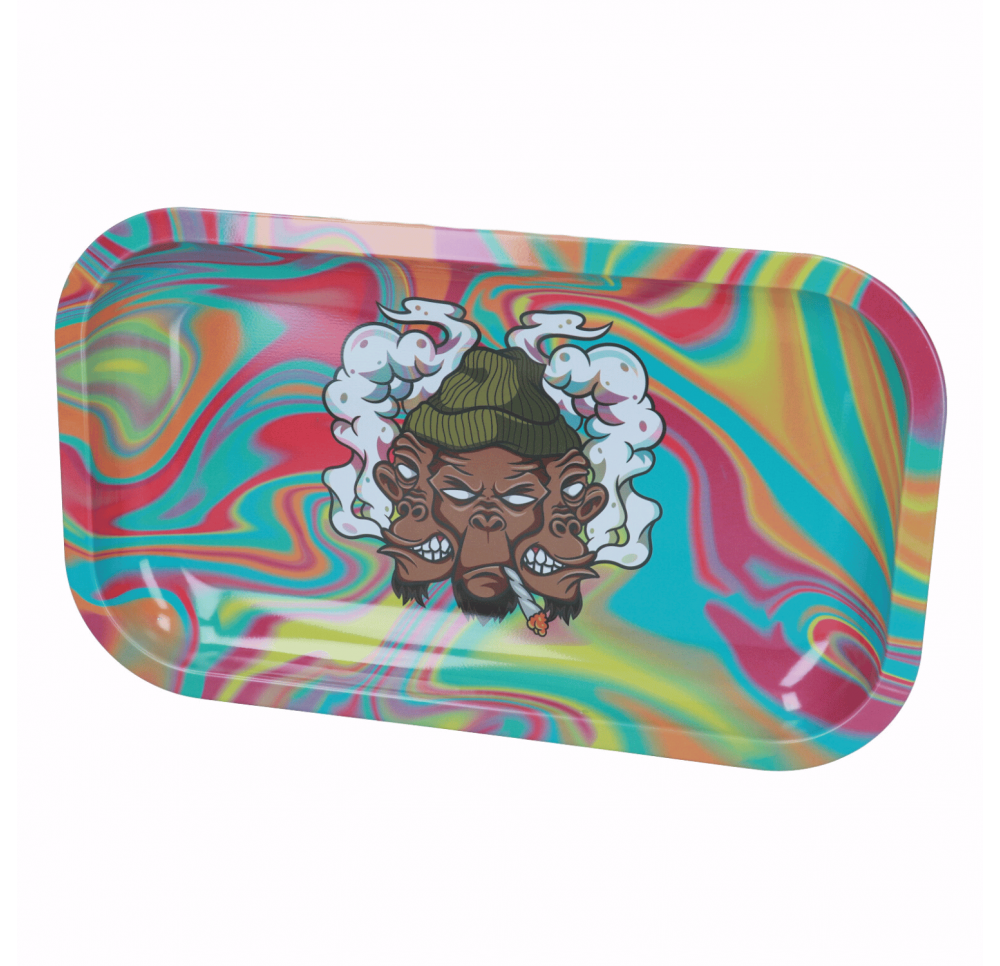 Metal Rolling Tray 27 x 16 cm - Monkey