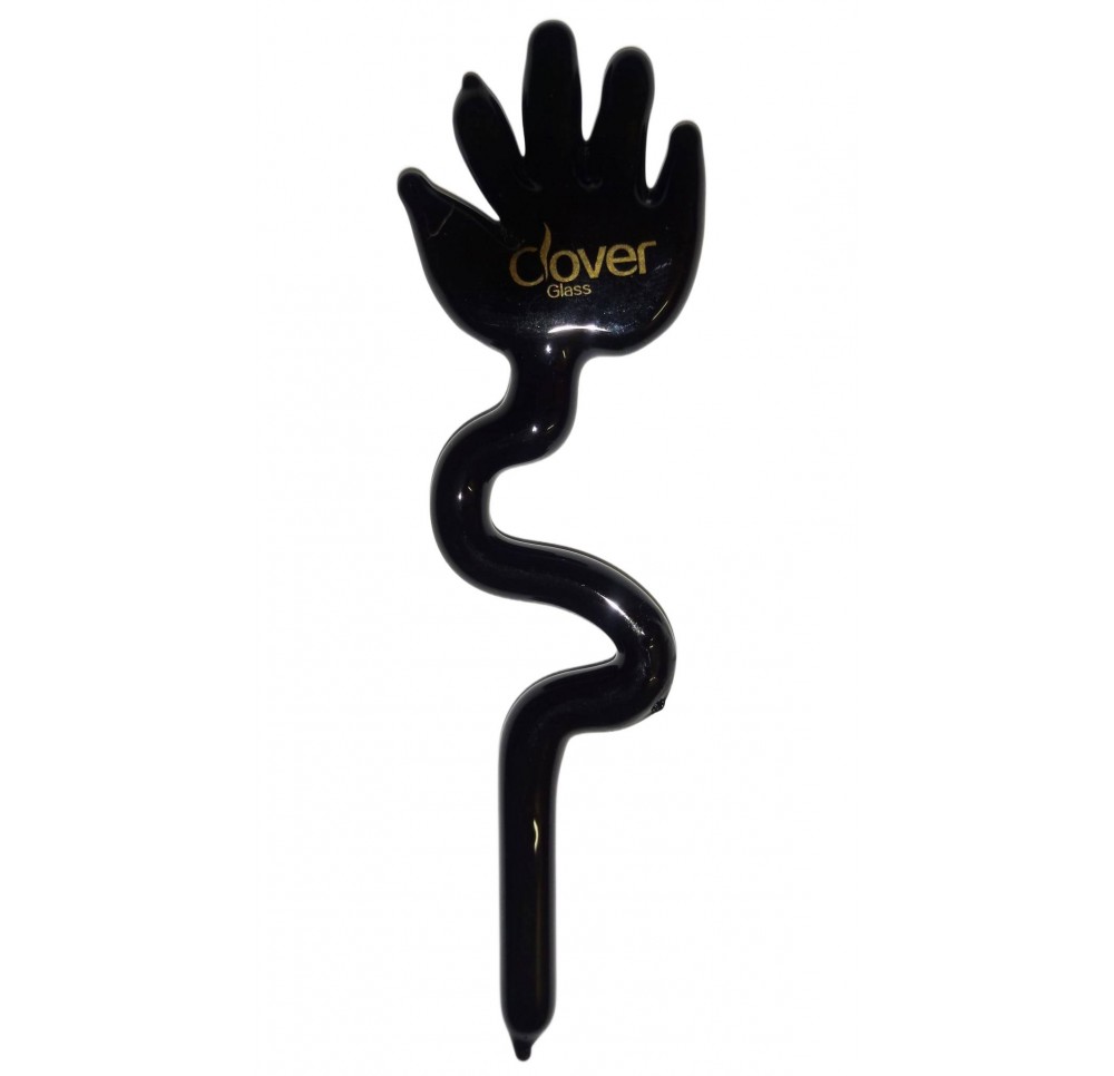 Glass Dabber "Black Hand" for Oil - 10 cm