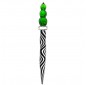 Glass Dabber "Zebra" CLOVER ZEBRA for Oil - 14 cm